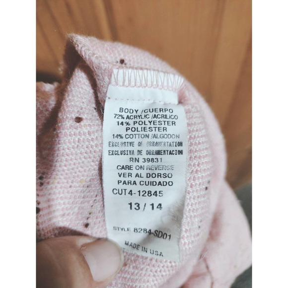 XOXO light pink Capri pants size 13/14 cotton blend - Picture 5 of 6